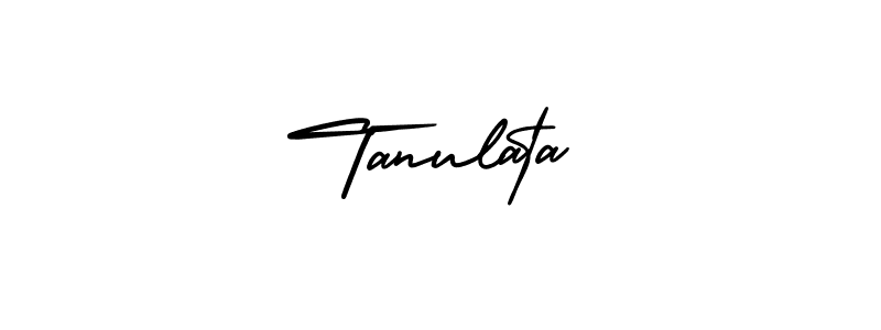 Use a signature maker to create a handwritten signature online. With this signature software, you can design (AmerikaSignatureDemo-Regular) your own signature for name Tanulata. Tanulata signature style 3 images and pictures png