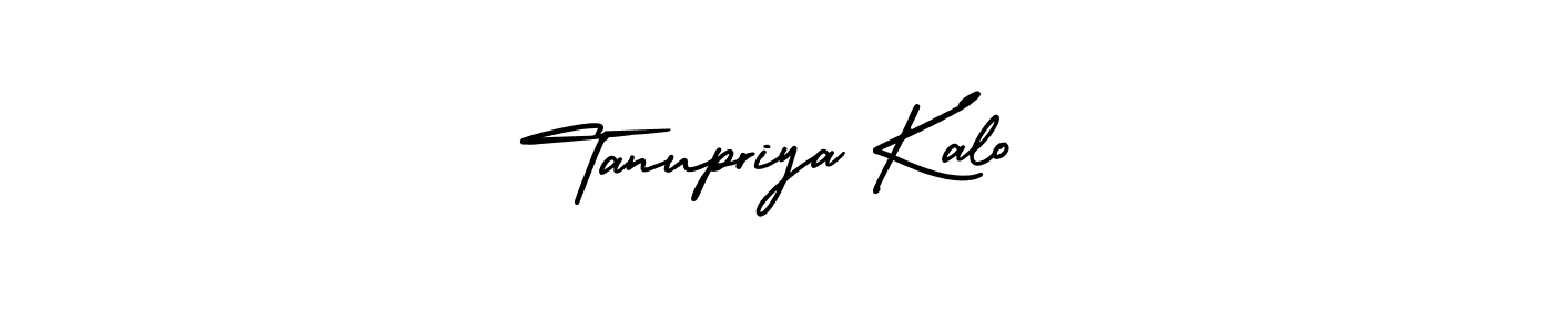 Make a beautiful signature design for name Tanupriya Kalo. With this signature (AmerikaSignatureDemo-Regular) style, you can create a handwritten signature for free. Tanupriya Kalo signature style 3 images and pictures png