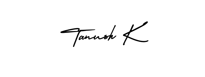 Also we have Tanush K name is the best signature style. Create professional handwritten signature collection using AmerikaSignatureDemo-Regular autograph style. Tanush K signature style 3 images and pictures png