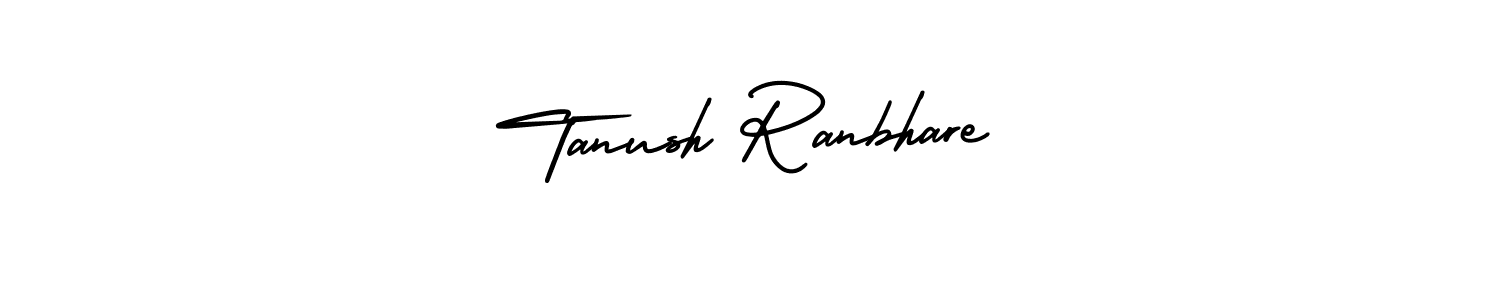 Best and Professional Signature Style for Tanush Ranbhare. AmerikaSignatureDemo-Regular Best Signature Style Collection. Tanush Ranbhare signature style 3 images and pictures png