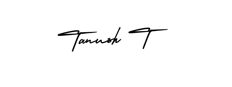 Best and Professional Signature Style for Tanush T. AmerikaSignatureDemo-Regular Best Signature Style Collection. Tanush T signature style 3 images and pictures png