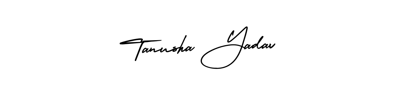 Make a short Tanusha Yadav signature style. Manage your documents anywhere anytime using AmerikaSignatureDemo-Regular. Create and add eSignatures, submit forms, share and send files easily. Tanusha Yadav signature style 3 images and pictures png