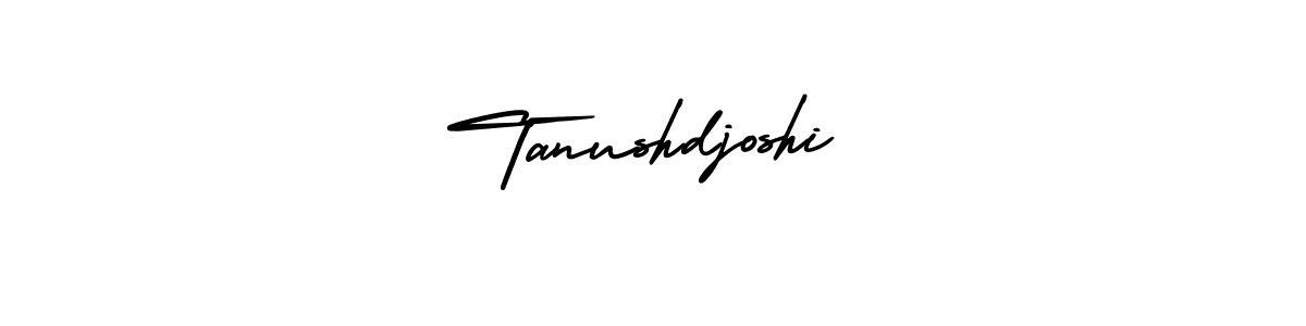 Make a short Tanushdjoshi signature style. Manage your documents anywhere anytime using AmerikaSignatureDemo-Regular. Create and add eSignatures, submit forms, share and send files easily. Tanushdjoshi signature style 3 images and pictures png