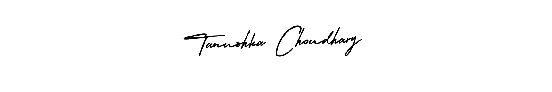 How to Draw Tanushka Choudhary signature style? AmerikaSignatureDemo-Regular is a latest design signature styles for name Tanushka Choudhary. Tanushka Choudhary signature style 3 images and pictures png