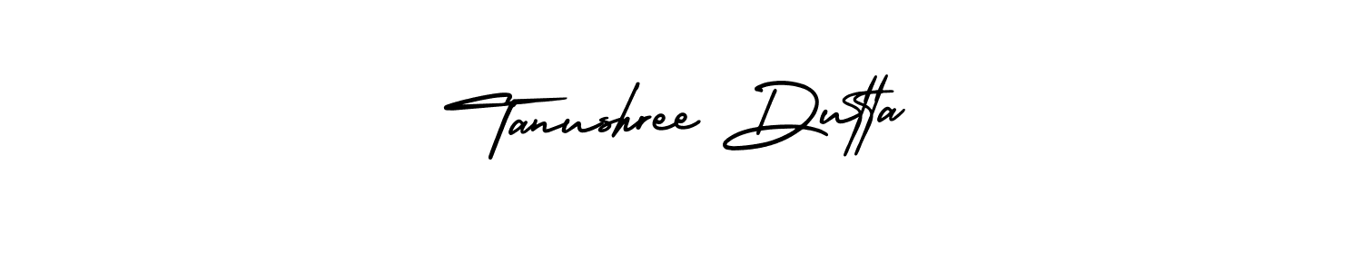 How to make Tanushree Dutta signature? AmerikaSignatureDemo-Regular is a professional autograph style. Create handwritten signature for Tanushree Dutta name. Tanushree Dutta signature style 3 images and pictures png