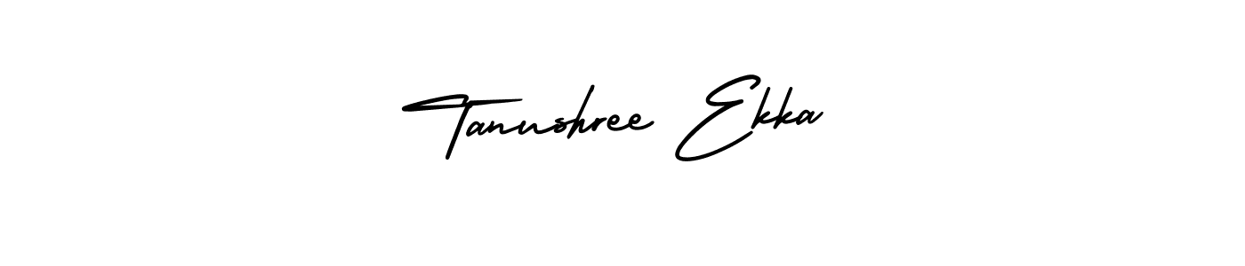 How to Draw Tanushree Ekka signature style? AmerikaSignatureDemo-Regular is a latest design signature styles for name Tanushree Ekka. Tanushree Ekka signature style 3 images and pictures png