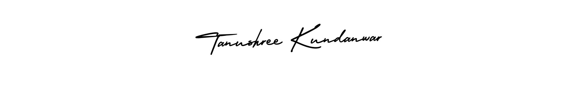 How to make Tanushree Kundanwar name signature. Use AmerikaSignatureDemo-Regular style for creating short signs online. This is the latest handwritten sign. Tanushree Kundanwar signature style 3 images and pictures png