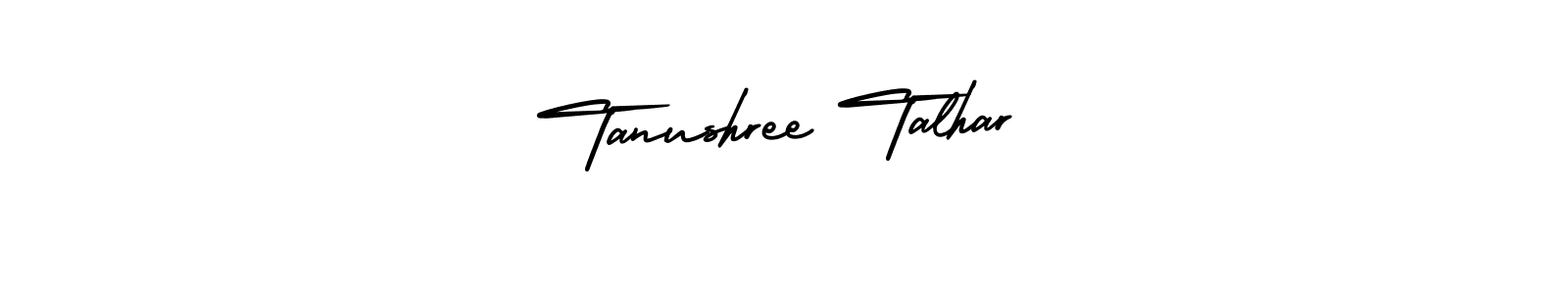 if you are searching for the best signature style for your name Tanushree Talhar. so please give up your signature search. here we have designed multiple signature styles  using AmerikaSignatureDemo-Regular. Tanushree Talhar signature style 3 images and pictures png