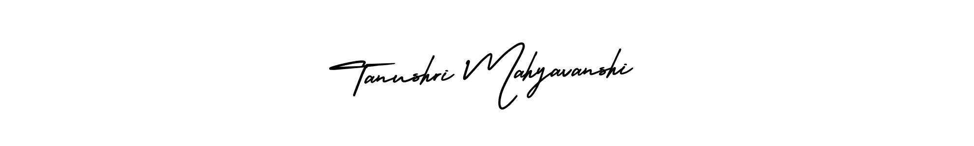 Use a signature maker to create a handwritten signature online. With this signature software, you can design (AmerikaSignatureDemo-Regular) your own signature for name Tanushri Mahyavanshi. Tanushri Mahyavanshi signature style 3 images and pictures png