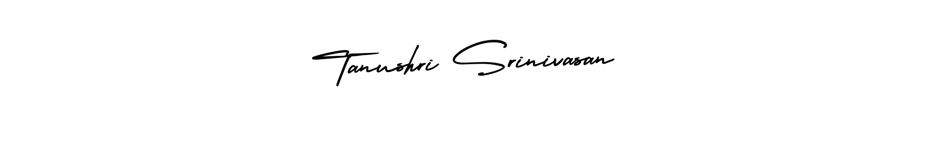 How to Draw Tanushri Srinivasan signature style? AmerikaSignatureDemo-Regular is a latest design signature styles for name Tanushri Srinivasan. Tanushri Srinivasan signature style 3 images and pictures png