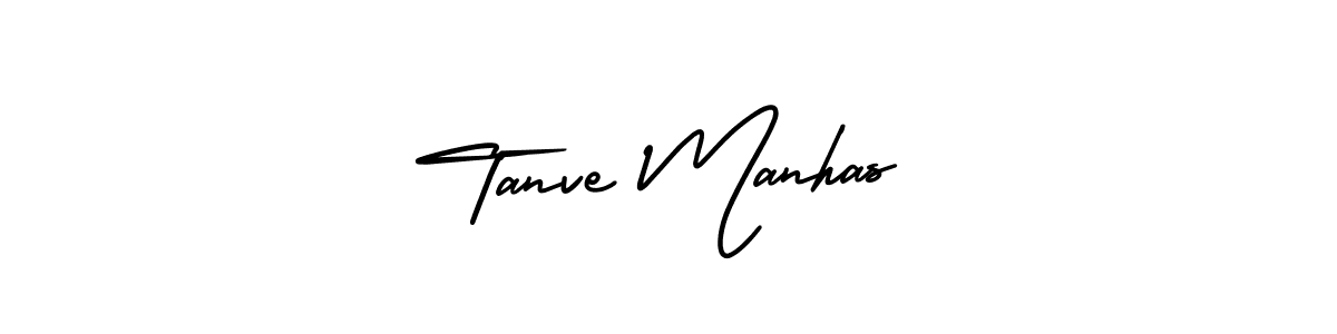 Tanve Manhas stylish signature style. Best Handwritten Sign (AmerikaSignatureDemo-Regular) for my name. Handwritten Signature Collection Ideas for my name Tanve Manhas. Tanve Manhas signature style 3 images and pictures png