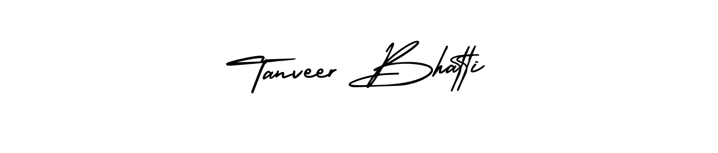 Use a signature maker to create a handwritten signature online. With this signature software, you can design (AmerikaSignatureDemo-Regular) your own signature for name Tanveer Bhatti. Tanveer Bhatti signature style 3 images and pictures png