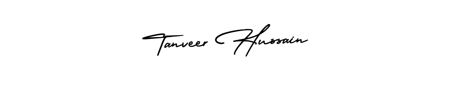 Also You can easily find your signature by using the search form. We will create Tanveer Hussain name handwritten signature images for you free of cost using AmerikaSignatureDemo-Regular sign style. Tanveer Hussain signature style 3 images and pictures png