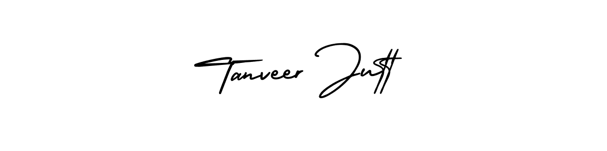 Tanveer Jutt stylish signature style. Best Handwritten Sign (AmerikaSignatureDemo-Regular) for my name. Handwritten Signature Collection Ideas for my name Tanveer Jutt. Tanveer Jutt signature style 3 images and pictures png