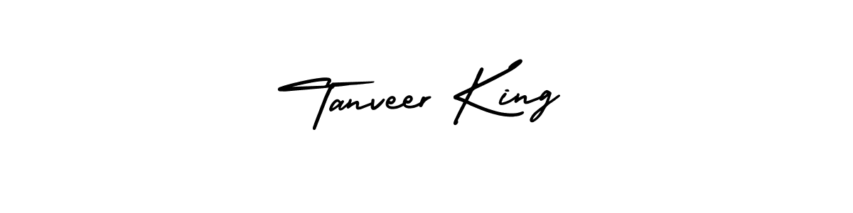 Design your own signature with our free online signature maker. With this signature software, you can create a handwritten (AmerikaSignatureDemo-Regular) signature for name Tanveer King. Tanveer King signature style 3 images and pictures png