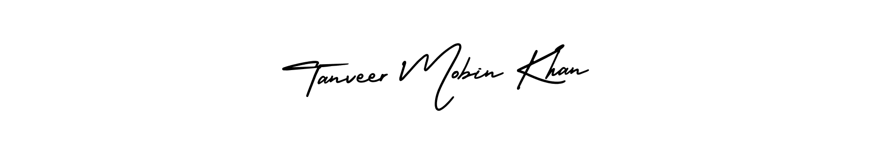 Create a beautiful signature design for name Tanveer Mobin Khan. With this signature (AmerikaSignatureDemo-Regular) fonts, you can make a handwritten signature for free. Tanveer Mobin Khan signature style 3 images and pictures png