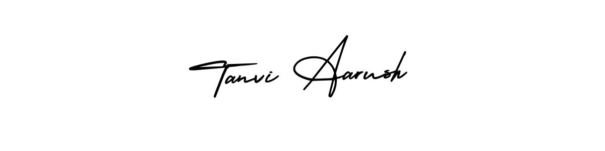 Best and Professional Signature Style for Tanvi Aarush. AmerikaSignatureDemo-Regular Best Signature Style Collection. Tanvi Aarush signature style 3 images and pictures png