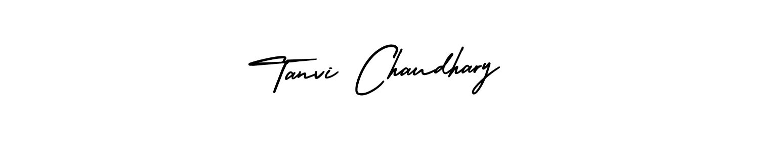 How to make Tanvi Chaudhary name signature. Use AmerikaSignatureDemo-Regular style for creating short signs online. This is the latest handwritten sign. Tanvi Chaudhary signature style 3 images and pictures png