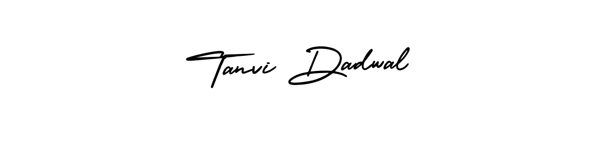 How to Draw Tanvi Dadwal signature style? AmerikaSignatureDemo-Regular is a latest design signature styles for name Tanvi Dadwal. Tanvi Dadwal signature style 3 images and pictures png