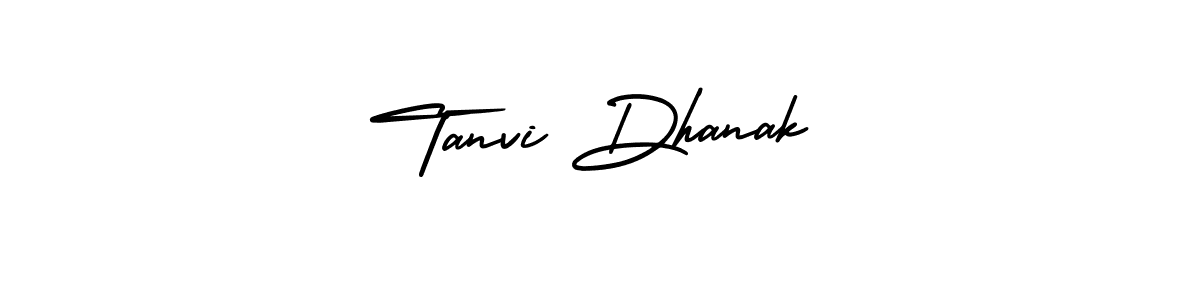 Create a beautiful signature design for name Tanvi Dhanak. With this signature (AmerikaSignatureDemo-Regular) fonts, you can make a handwritten signature for free. Tanvi Dhanak signature style 3 images and pictures png