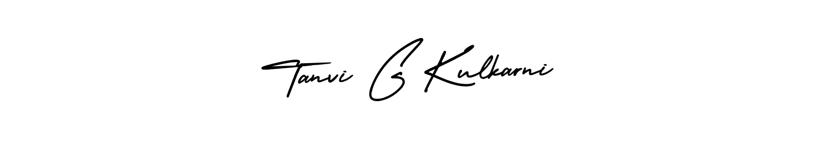 How to make Tanvi G Kulkarni signature? AmerikaSignatureDemo-Regular is a professional autograph style. Create handwritten signature for Tanvi G Kulkarni name. Tanvi G Kulkarni signature style 3 images and pictures png