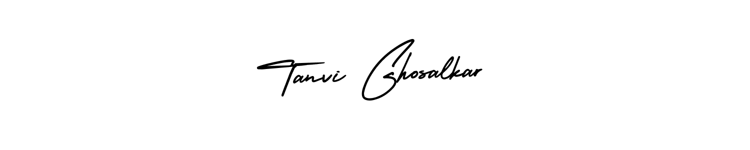 Make a beautiful signature design for name Tanvi Ghosalkar. With this signature (AmerikaSignatureDemo-Regular) style, you can create a handwritten signature for free. Tanvi Ghosalkar signature style 3 images and pictures png