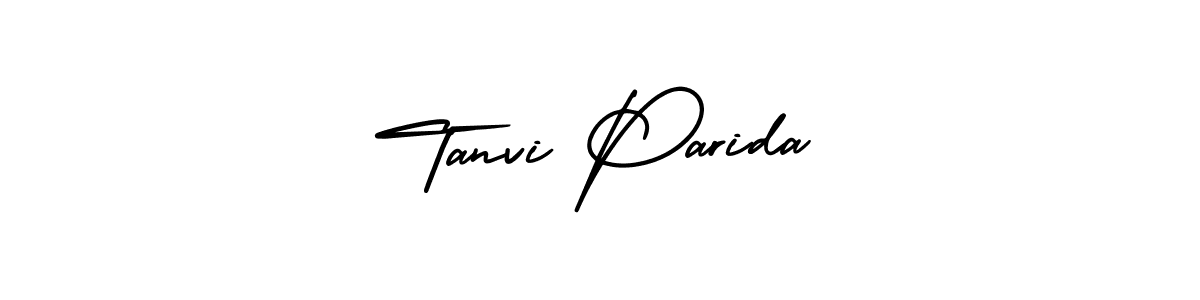Best and Professional Signature Style for Tanvi Parida. AmerikaSignatureDemo-Regular Best Signature Style Collection. Tanvi Parida signature style 3 images and pictures png