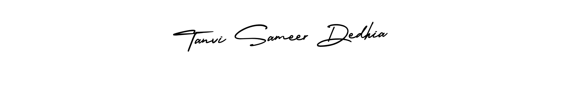 How to make Tanvi Sameer Dedhia signature? AmerikaSignatureDemo-Regular is a professional autograph style. Create handwritten signature for Tanvi Sameer Dedhia name. Tanvi Sameer Dedhia signature style 3 images and pictures png