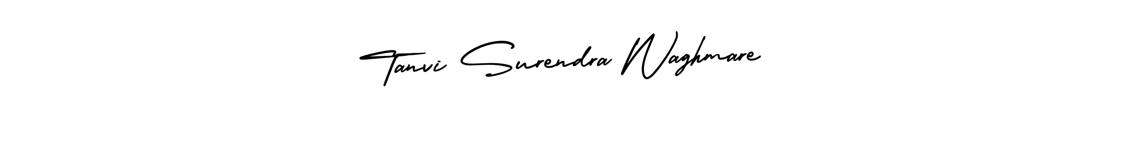 Tanvi Surendra Waghmare stylish signature style. Best Handwritten Sign (AmerikaSignatureDemo-Regular) for my name. Handwritten Signature Collection Ideas for my name Tanvi Surendra Waghmare. Tanvi Surendra Waghmare signature style 3 images and pictures png