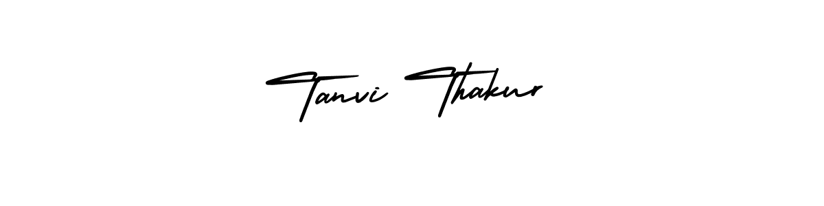 Use a signature maker to create a handwritten signature online. With this signature software, you can design (AmerikaSignatureDemo-Regular) your own signature for name Tanvi Thakur. Tanvi Thakur signature style 3 images and pictures png