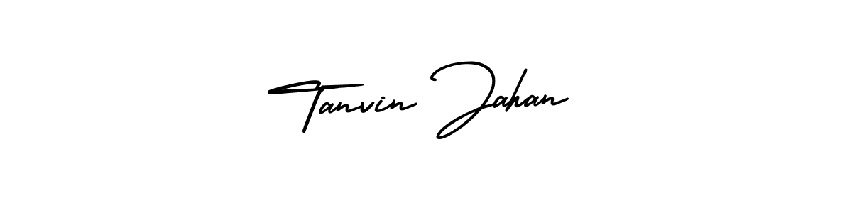 Make a short Tanvin Jahan signature style. Manage your documents anywhere anytime using AmerikaSignatureDemo-Regular. Create and add eSignatures, submit forms, share and send files easily. Tanvin Jahan signature style 3 images and pictures png