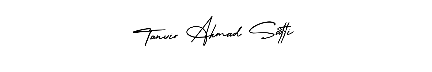 It looks lik you need a new signature style for name Tanvir Ahmad Satti. Design unique handwritten (AmerikaSignatureDemo-Regular) signature with our free signature maker in just a few clicks. Tanvir Ahmad Satti signature style 3 images and pictures png