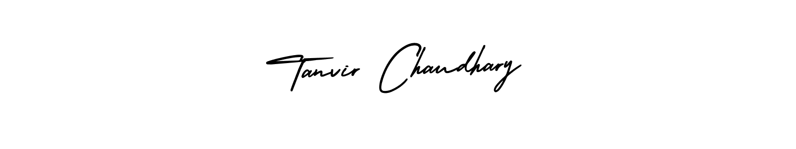 This is the best signature style for the Tanvir Chaudhary name. Also you like these signature font (AmerikaSignatureDemo-Regular). Mix name signature. Tanvir Chaudhary signature style 3 images and pictures png