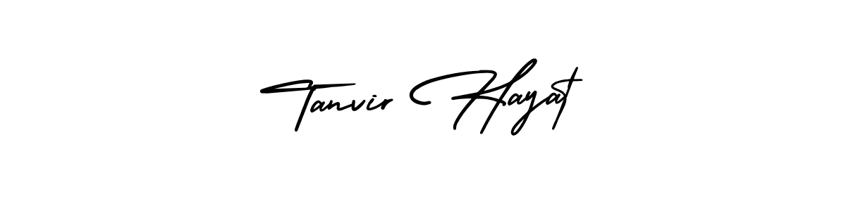 Design your own signature with our free online signature maker. With this signature software, you can create a handwritten (AmerikaSignatureDemo-Regular) signature for name Tanvir Hayat. Tanvir Hayat signature style 3 images and pictures png