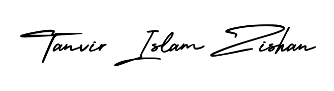Upgrade your professional image with Tanvir Islam Zishan signature created with AmerikaSignatureDemo-Regular font. Fast, free, and watermark-free download. Tanvir Islam Zishan signature style 3 images and pictures png