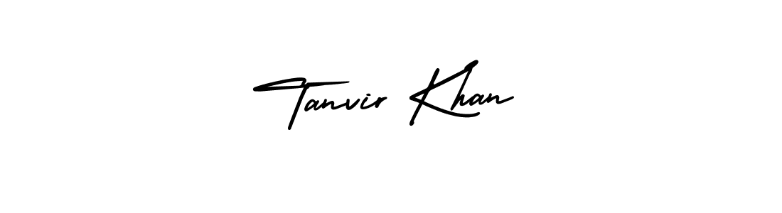 How to make Tanvir Khan signature? AmerikaSignatureDemo-Regular is a professional autograph style. Create handwritten signature for Tanvir Khan name. Tanvir Khan signature style 3 images and pictures png