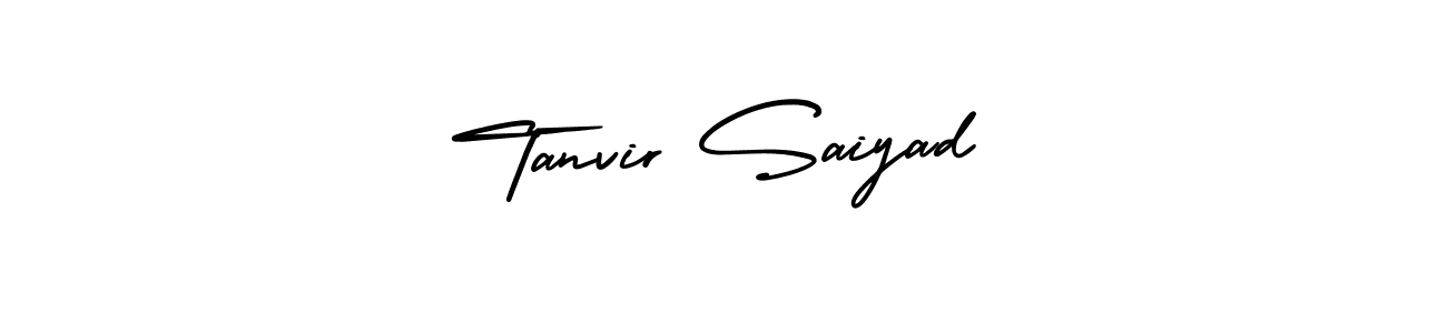 Tanvir Saiyad stylish signature style. Best Handwritten Sign (AmerikaSignatureDemo-Regular) for my name. Handwritten Signature Collection Ideas for my name Tanvir Saiyad. Tanvir Saiyad signature style 3 images and pictures png