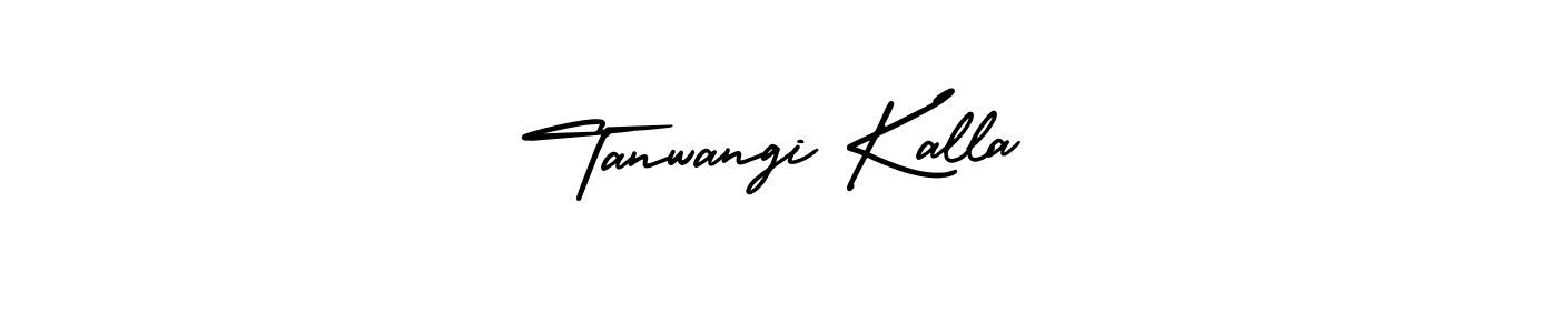 It looks lik you need a new signature style for name Tanwangi Kalla. Design unique handwritten (AmerikaSignatureDemo-Regular) signature with our free signature maker in just a few clicks. Tanwangi Kalla signature style 3 images and pictures png