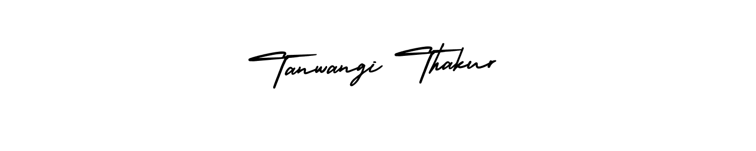 How to make Tanwangi Thakur signature? AmerikaSignatureDemo-Regular is a professional autograph style. Create handwritten signature for Tanwangi Thakur name. Tanwangi Thakur signature style 3 images and pictures png