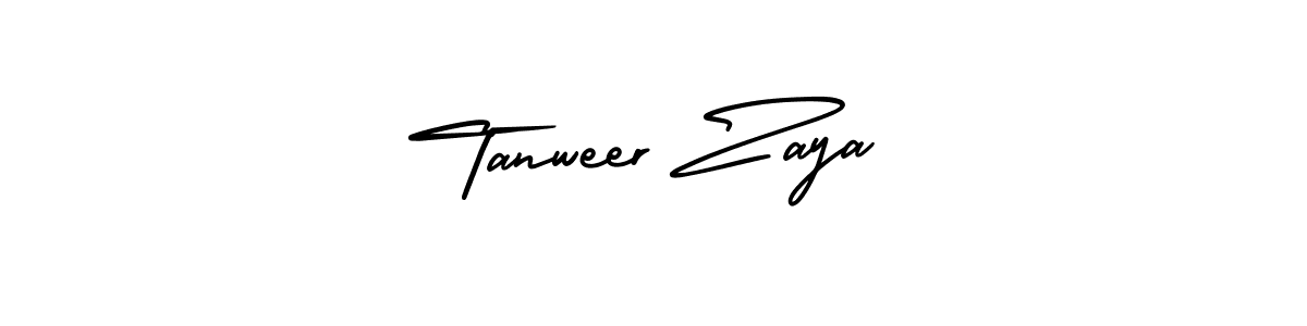 Also You can easily find your signature by using the search form. We will create Tanweer Zaya name handwritten signature images for you free of cost using AmerikaSignatureDemo-Regular sign style. Tanweer Zaya signature style 3 images and pictures png