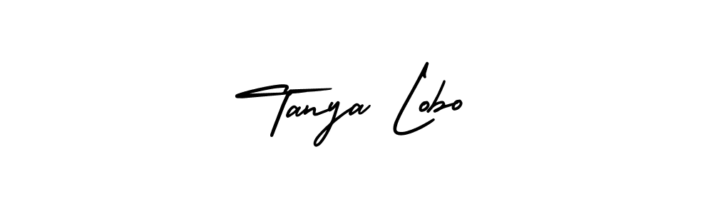 How to make Tanya Lobo name signature. Use AmerikaSignatureDemo-Regular style for creating short signs online. This is the latest handwritten sign. Tanya Lobo signature style 3 images and pictures png
