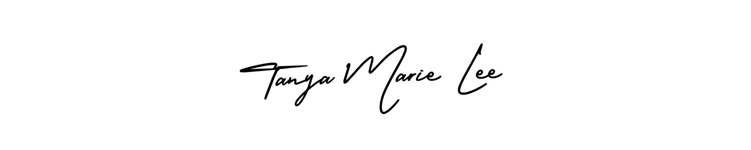 The best way (AmerikaSignatureDemo-Regular) to make a short signature is to pick only two or three words in your name. The name Tanya Marie Lee include a total of six letters. For converting this name. Tanya Marie Lee signature style 3 images and pictures png