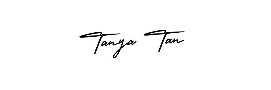 The best way (AmerikaSignatureDemo-Regular) to make a short signature is to pick only two or three words in your name. The name Tanya Tan include a total of six letters. For converting this name. Tanya Tan signature style 3 images and pictures png