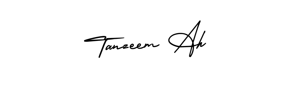 Make a beautiful signature design for name Tanzeem Ah. With this signature (AmerikaSignatureDemo-Regular) style, you can create a handwritten signature for free. Tanzeem Ah signature style 3 images and pictures png