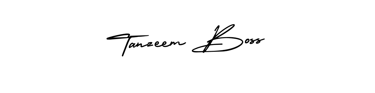 Create a beautiful signature design for name Tanzeem Boss. With this signature (AmerikaSignatureDemo-Regular) fonts, you can make a handwritten signature for free. Tanzeem Boss signature style 3 images and pictures png