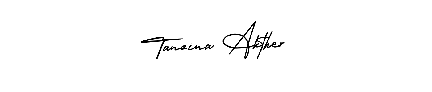 Tanzina Akther stylish signature style. Best Handwritten Sign (AmerikaSignatureDemo-Regular) for my name. Handwritten Signature Collection Ideas for my name Tanzina Akther. Tanzina Akther signature style 3 images and pictures png