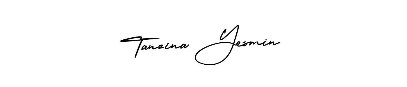 Design your own signature with our free online signature maker. With this signature software, you can create a handwritten (AmerikaSignatureDemo-Regular) signature for name Tanzina Yesmin. Tanzina Yesmin signature style 3 images and pictures png