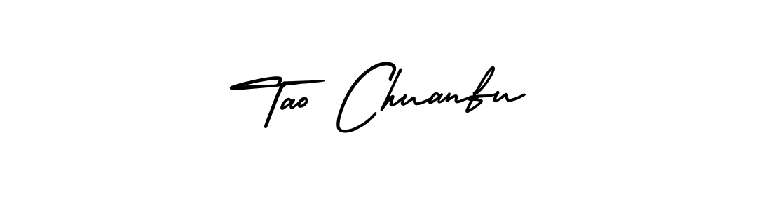 Create a beautiful signature design for name Tao Chuanfu. With this signature (AmerikaSignatureDemo-Regular) fonts, you can make a handwritten signature for free. Tao Chuanfu signature style 3 images and pictures png