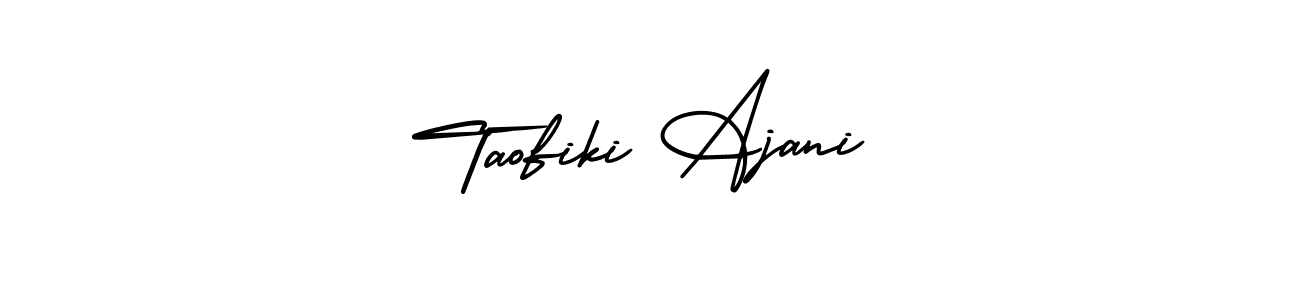 Here are the top 10 professional signature styles for the name Taofiki Ajani. These are the best autograph styles you can use for your name. Taofiki Ajani signature style 3 images and pictures png