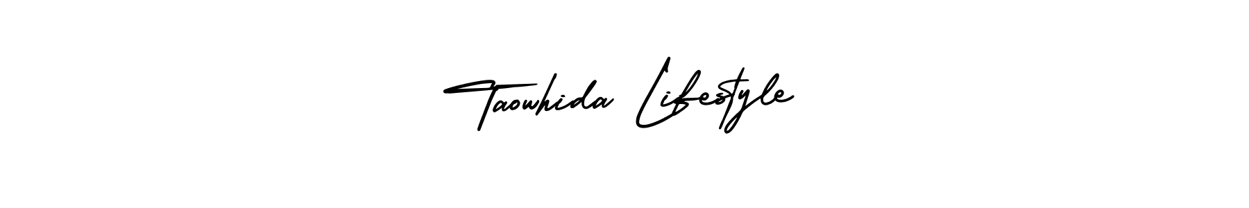 This is the best signature style for the Taowhida Lifestyle name. Also you like these signature font (AmerikaSignatureDemo-Regular). Mix name signature. Taowhida Lifestyle signature style 3 images and pictures png